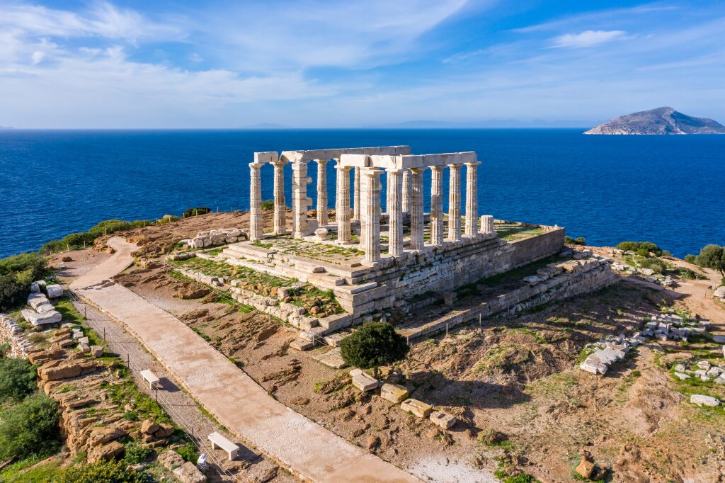 Sounio was the observatory of the Athenians. The place that the Aegean sea took its name from. Temple of Poseidon, God of the Sea gives you the best scenery sunset